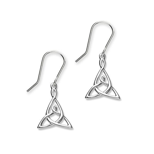 NKlaus Orecchino Singolo Creolo Gotico Celtico | Argento 925, Diametro 12mm, Lucido, Unisex