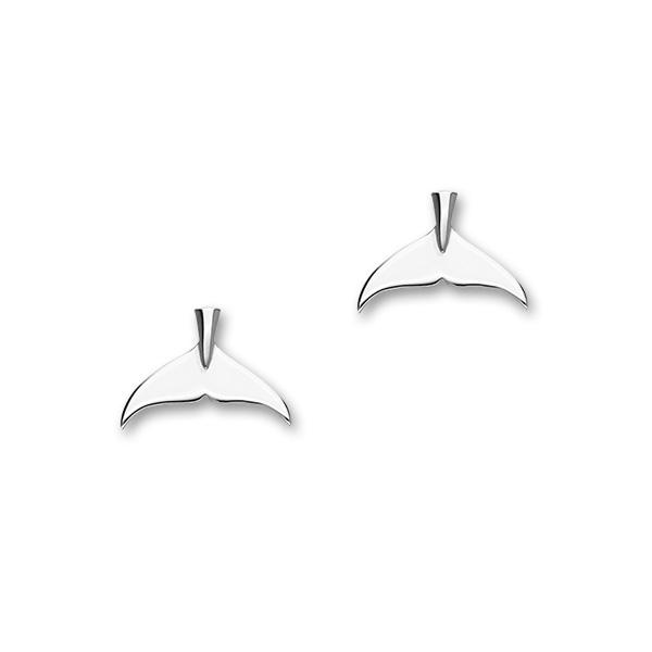Bottlenose Dolphin Silver Earrings FE 37